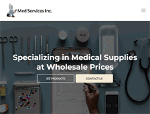Tablet Screenshot of medservicesinc.com